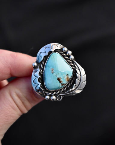 Fox Turquoise Ring, size 9