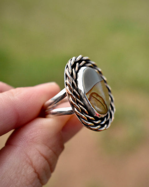 Owyhee Jasper Ring, size 8