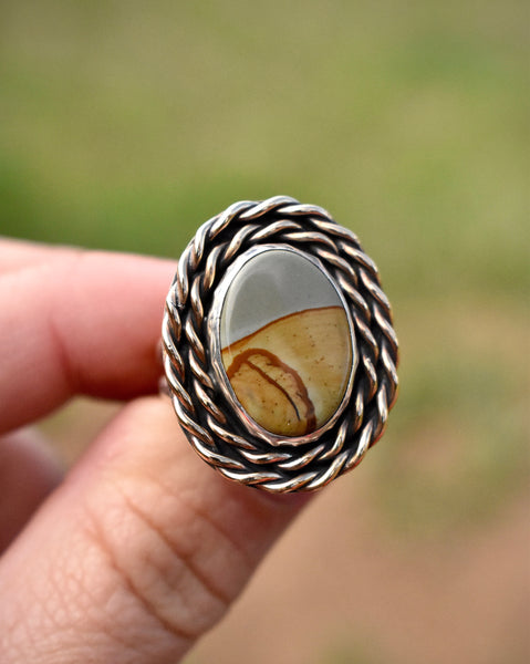 Owyhee Jasper Ring, size 8