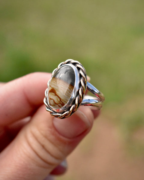 Owyhee Jasper Ring, size 6