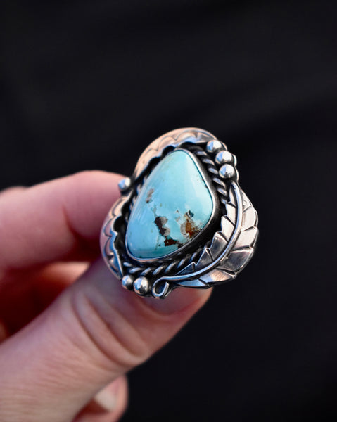 Fox Turquoise Ring, size 9