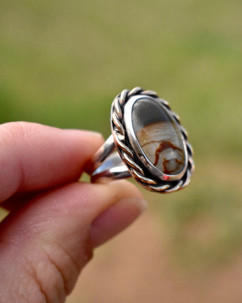 Owyhee Jasper Ring, size 6